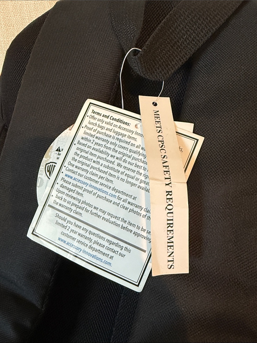 18" NWT backpack HARRY POTTER patch school gray black bag HP Target NEW - Picture 9 of 16